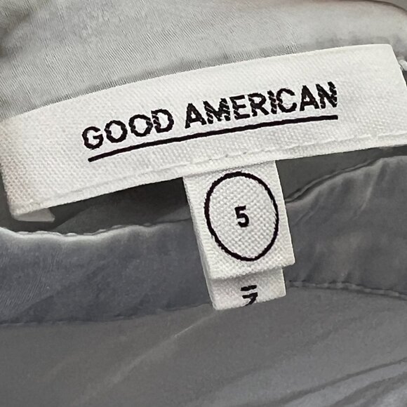 Good American Satin Slip Maxi Skirt Silver Gray Holiday 2X - Picture 6 of 7